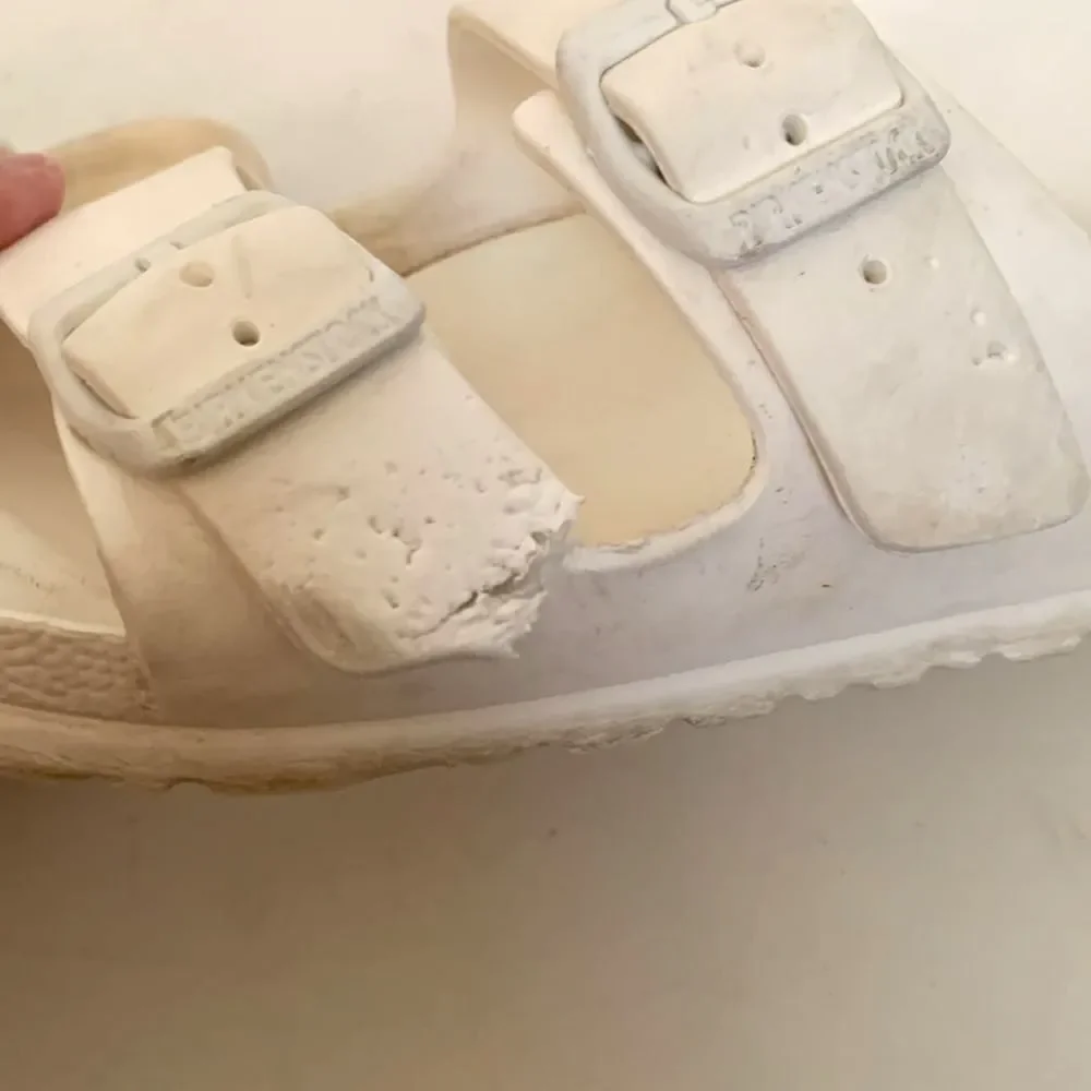 Birkenstock Arizona White EVA 2 Strap Slide Sandals Size 36 (US 5-5.5)